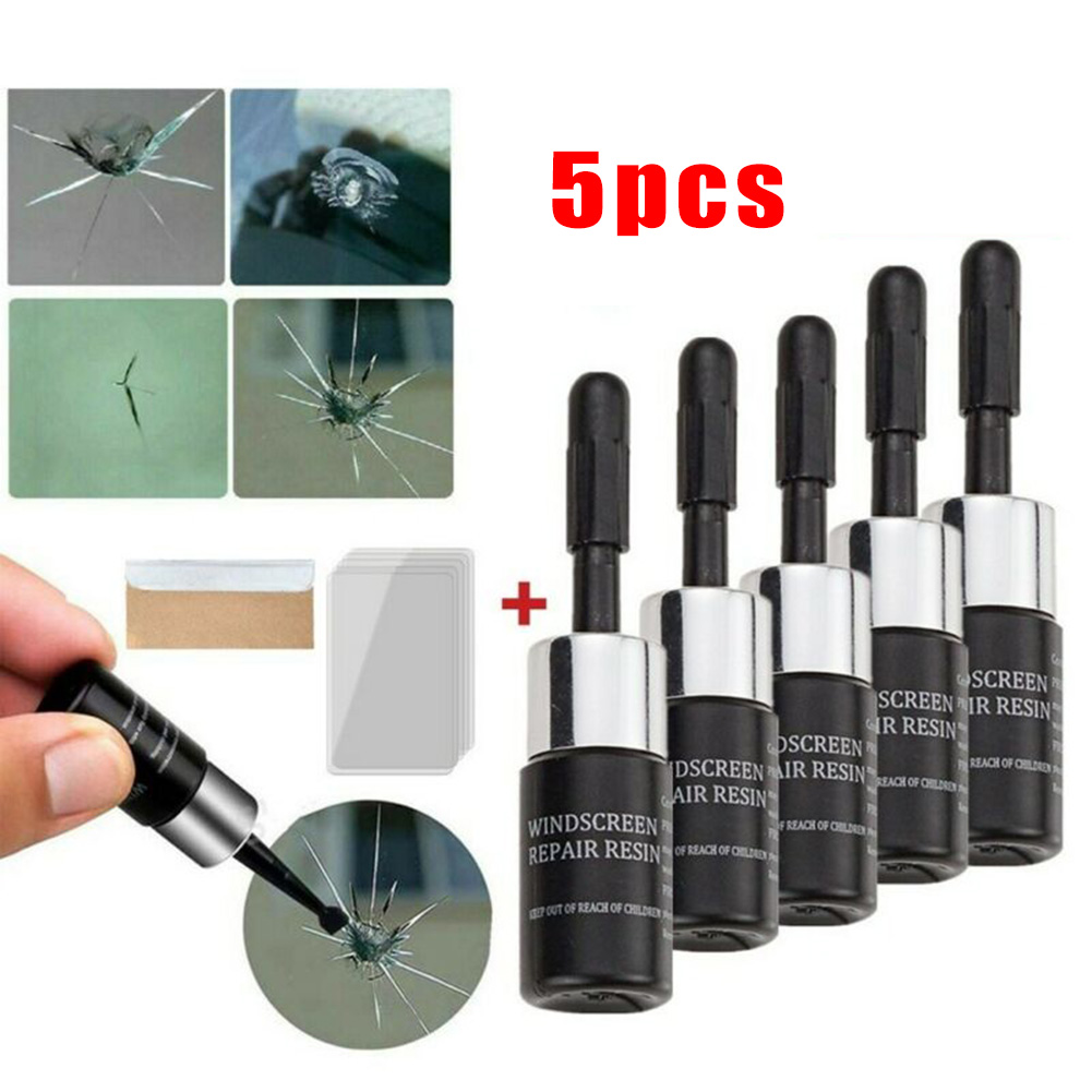 Glass Cleaner Streak - 5 adet otomotiv ön cam cam