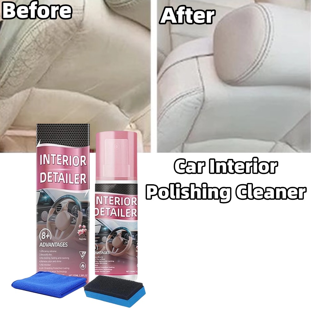 Leather Cleaner Interior - 100ml Araba İçi Parlatıcı Temizleyici, Durulama