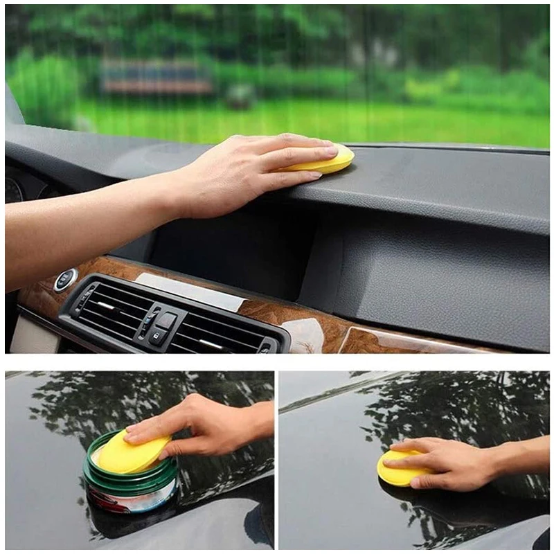 Wax Applicator Pad - 12 Adet Yuvarlak Araba Cilalama Köpük