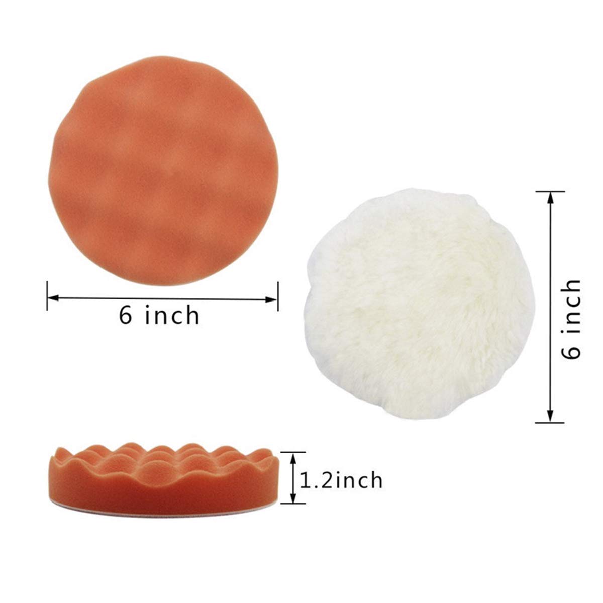 3/5/6 inç Sünger Parlatma Pedl - Polish Pad Set Buffer incelemesi ve fiyatı