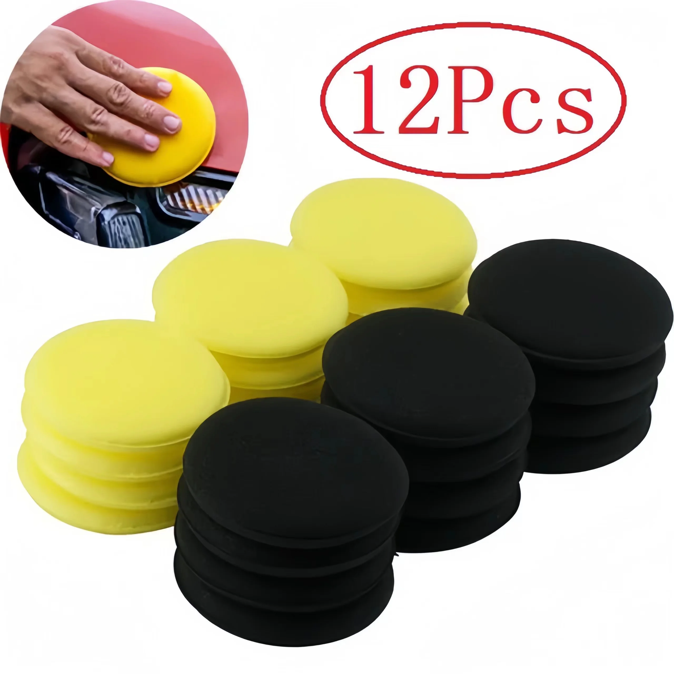 12 Adet Yuvarlak Araba Cilalam - Wax Applicator Pad incelemesi ve fiyatı